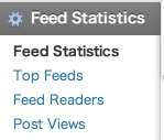 feed statistics menu